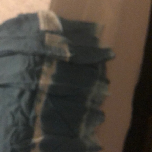 Ty-dye blue cold shoulder spaghetti strap top - Picture 4 of 4